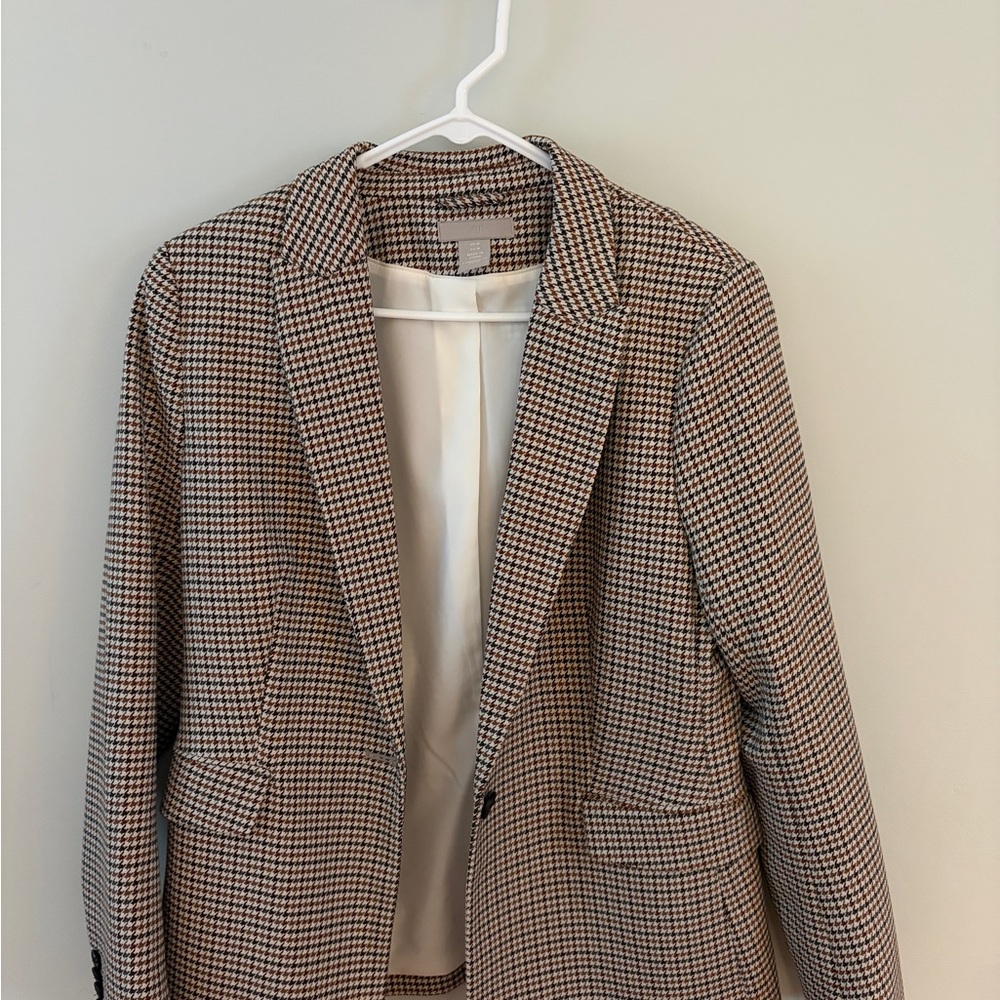 H&M Houndstooth Blazer M